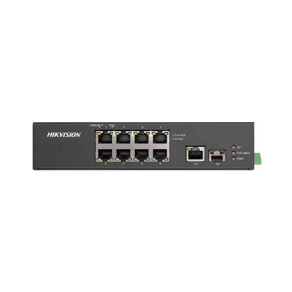 Hikvision DS-3T0310HP-E/HS 8-Port 100M Unmanaged Hi-PoE Switch